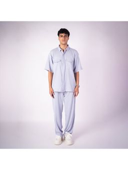 HOP HEAD - Hophead Men Grey Cotton Textured Co-Ord Set