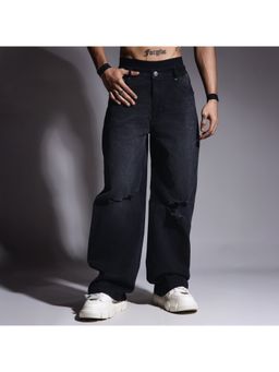HOP HEAD - Hophead Men Black Denim Solid Jeans