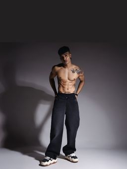 HOP HEAD - Hophead Men Black Denim Solid Jeans