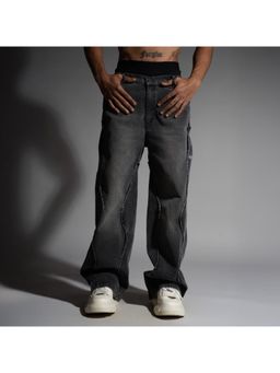 HOP HEAD - Hophead Men Grey Denim Solid Jeans