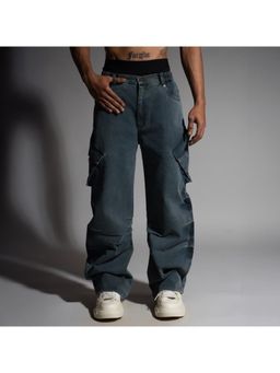 HOP HEAD - Hophead Men Green Denim Solid Jeans