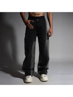 HOP HEAD - Hophead Men Black Denim Solid Jeans