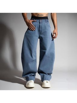 HOP HEAD - Hophead Men Blue Denim Solid Jeans