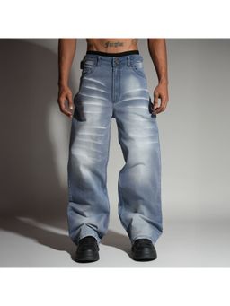 HOP HEAD - Hophead Men Blue Denim Solid Jeans