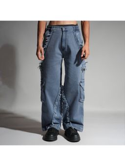 HOP HEAD - Hophead Men Blue Denim Solid Jeans