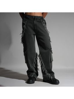 HOP HEAD - Hophead Men Charcoal Denim Solid Jeans