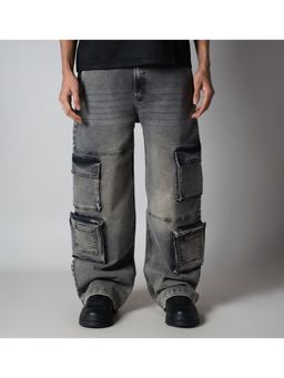 HOP HEAD - Hophead Men Black Denim Solid Jeans