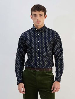 GANT - Navy Blue Printed Shirt
