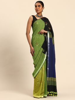 ArtEastri - Women Woven Multi-Color Saree Without Blouse