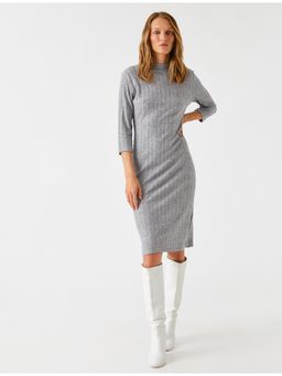 Koton - Womens GREY Normal Knee length Dress