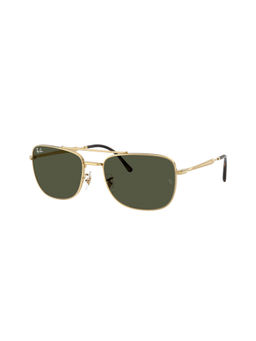 Ray-Ban - Unisex Uv Protected Green Lens Rectangle Sunglasses - 0Rb3755001/3159 (59)
