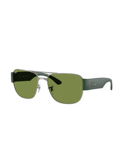 Ray-Ban - Unisex Uv Protected Green Lens Square Sunglasses - 0Rb3756004/4E56