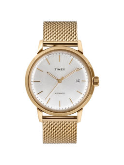 Timex - Marlin Round 40mm Silver Dial Analog Men Watch - TW2T34600