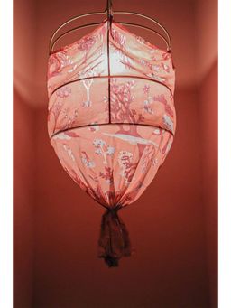 Freedom Tree - Wonderland Oasis Coral Metal and Fabric Pendant Lamp