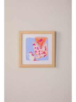 Freedom Tree - Aquarius Cosmic Futurist Pastel Blue Wall Art