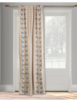 Fabindia - Blue Wabi Sabi Cotton Printed Curtain