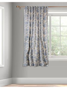 Fabindia - Blue Wabi Sabi Cutwork Cotton Curtain