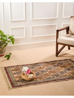 Fabindia - Mughal Kalamkari Cotton Blend Printed Dhurrie