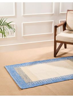 Fabindia - Blue Punya Woven Cotton Dhurrie