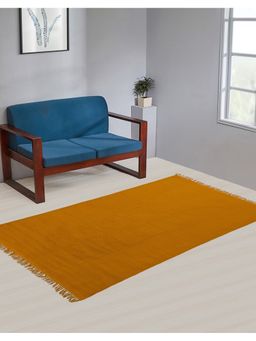 Fabindia - Ochre Cotton Hand Woven Dhurrie