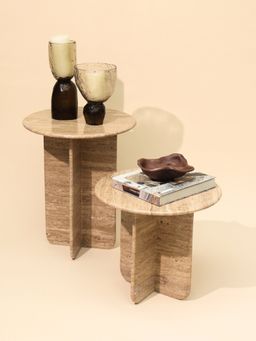 Muun Home - Travertine Short Table