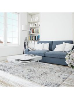 Neu Looms - Charcoal Abstract Handmade Viscose Wool Rug (10x14 feet)