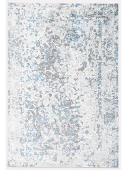 Neu Looms - Elegant Grey and Sky Iris Area Rug