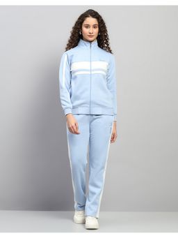Monte Carlo - Womens Blue High Neck Full Sleeves Winter Tracksuit