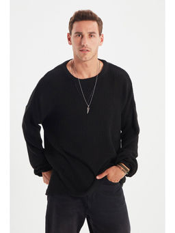 Trendyol - Man Black Sweater