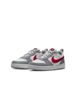 Nike - Youth Unisex Court Borough Low Wolf Sneakers-Grey