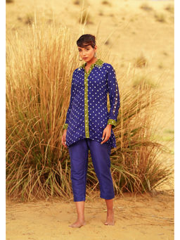 The Home Affair - Aqua Blue Pure Cotton Shirt Co-ord Set
