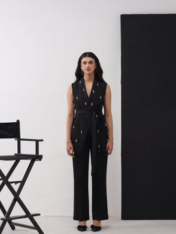 AMOSHI - Crystal Drop Black Co-ord Set