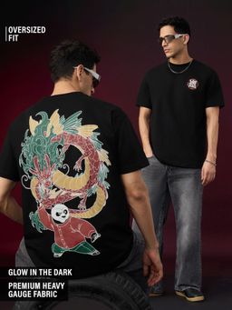 The Souled Store - Official Kung Fu Panda Glow Po Men Oversized T-shirt