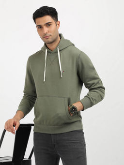 Tommy Hilfiger - Mens Green Color Sweatshirt