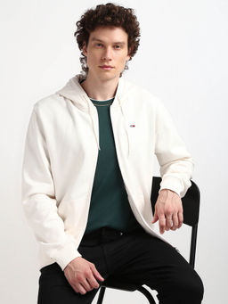 Tommy Hilfiger - Mens White Color Hoodie