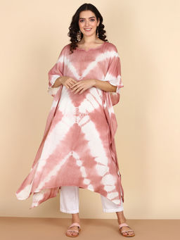 Maaesa - Women Printed Rayon Multi-Color Kaftan