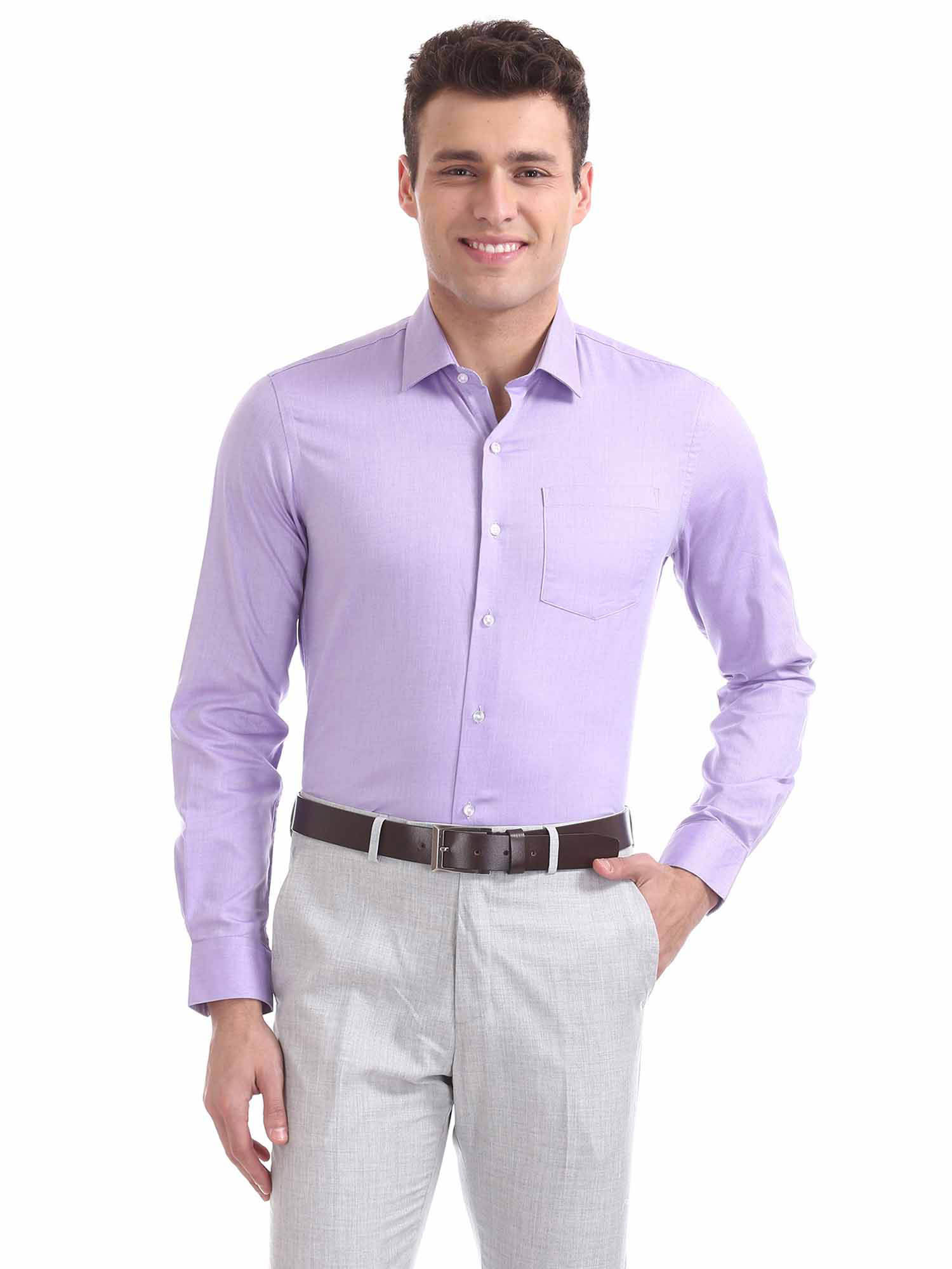 lavender formal shirt