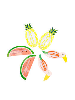 Arendelle - Multi-Color Printed Hair Clips (Pack of 3)