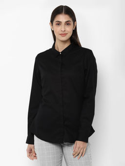 Allen Solly - Black Solid Shirt