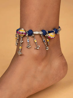 Shaya by CaratLane - Moti Tanko Style Sterling Silver Anklet