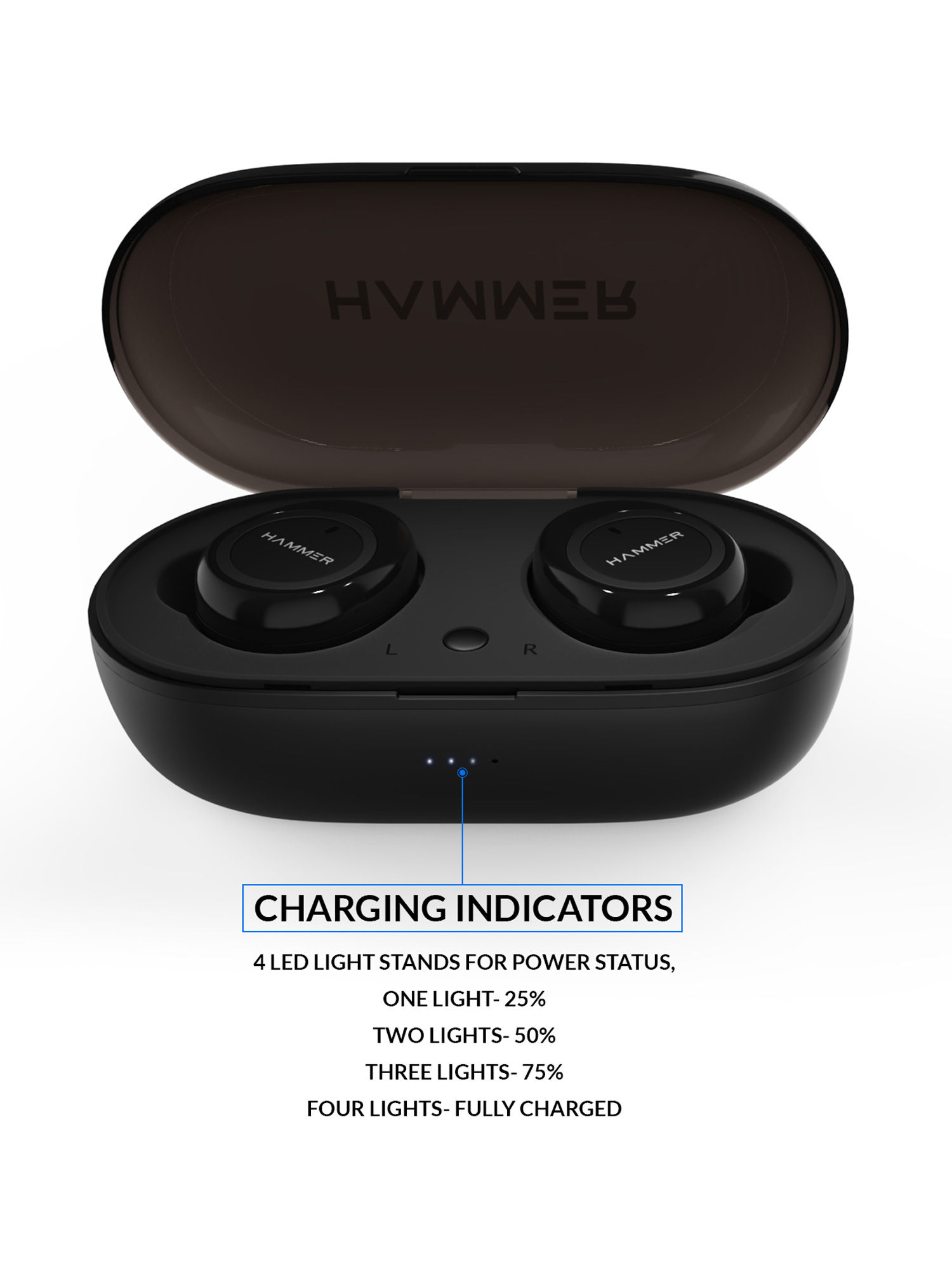 Buy HAMMER Black Airflow Truly Wireless 