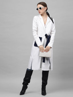 AAREIN - White Solid Coats and Blazers