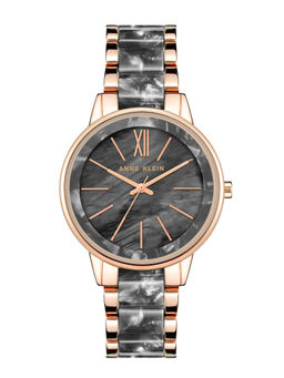 Anne Klein - Grey Mother Of Pearl Dial Acrylic Watch For Women