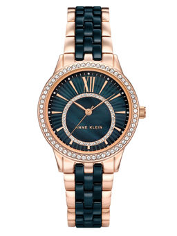 Anne Klein - Navy Mother Of Pearl Gold Ceramic Watch - AK3672NVRG