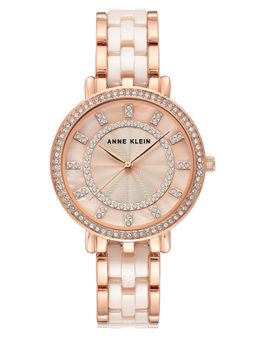 Anne Klein - Blush Mother Of Pearl Rose Gold Ceramic Watch - AK3810LPRG