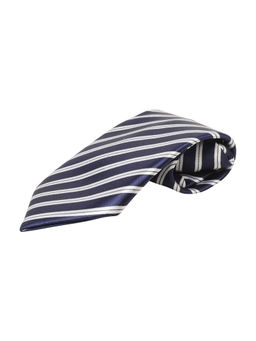 Arendelle - Aendelle Kids Satin Printed Striped Blue Tie