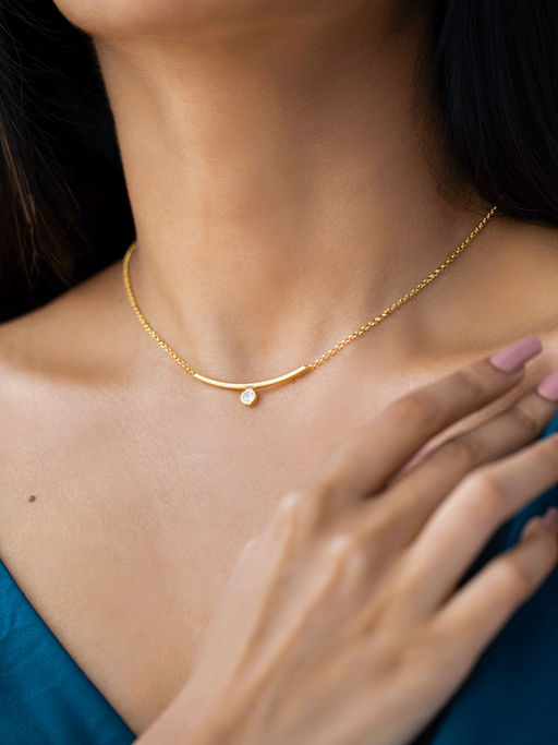 Buy Shaya by CaratLane Hype it Up Pendant Necklace in Gold Plating