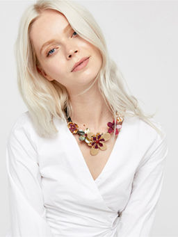 Accessorize London - Multicolor Statement Flower Necklace