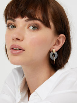 Accessorize London - Grey Planet Stone Drop Earrings