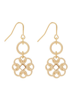 Accessorize London - Gold Pretty Enamel Short Drop Earrings